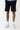 Colour Block Taped Sweat Shorts Skinny Fit - Black / White